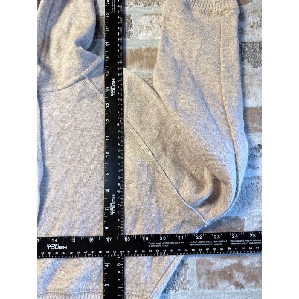 Altar'd State Womens Cropped Zip Up Hoodie Beige Heathered Knit Size M - Picture 3 of 4